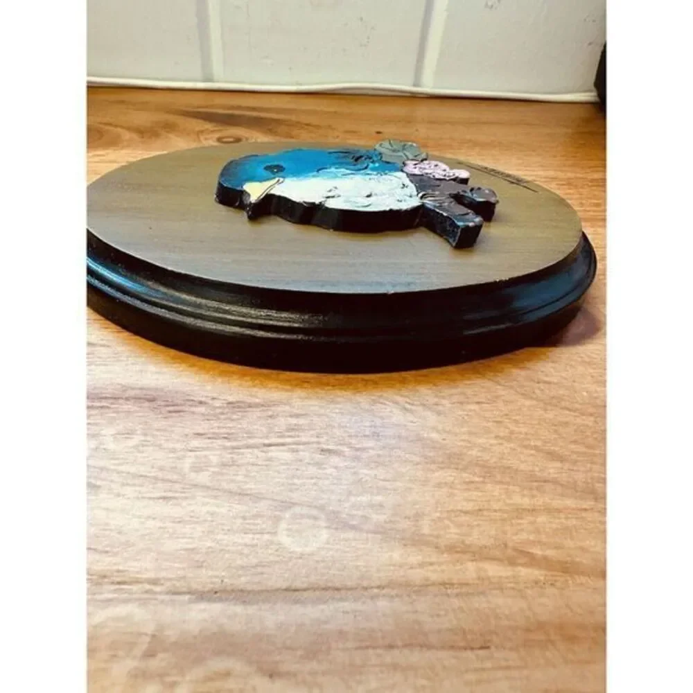 Darlene Thiesies Dutch Blue LoveBird Plaque Wall‎ Handcrafted Clay Creation
